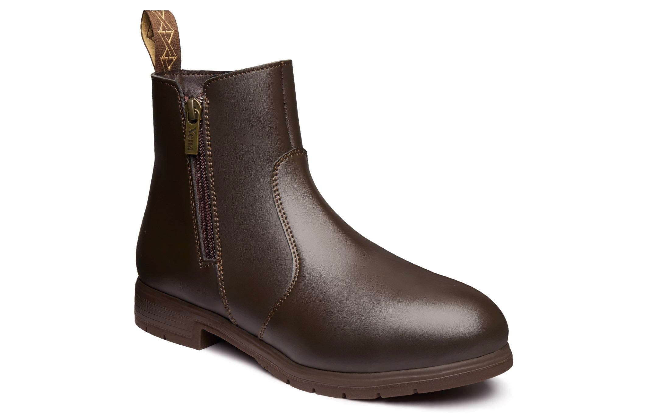 Omega Steel Toe Vegan Chelsea Safety Boot, Alternate, color, Vegan Brown