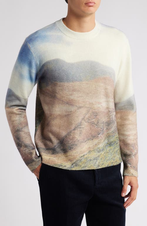 Wax London Wilde Wool Crewneck Sweater in Green 