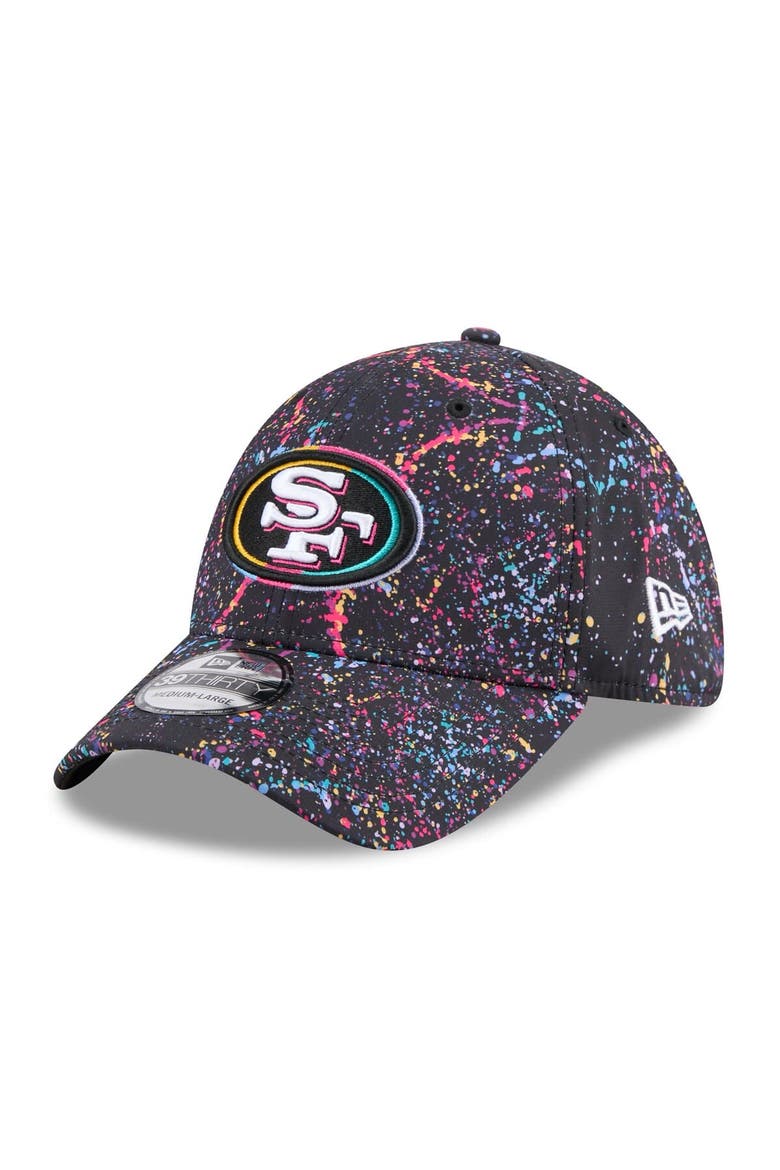 Men's New Era  Black San Francisco 49ers 2025 NFL Crucial Catch 39THIRTY Flex Hat, Alternate, color, Black