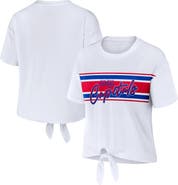 WEAR by Erin Andrews Women's WEAR by Erin Andrews White Washington Capitals Front Knot T-Shirt