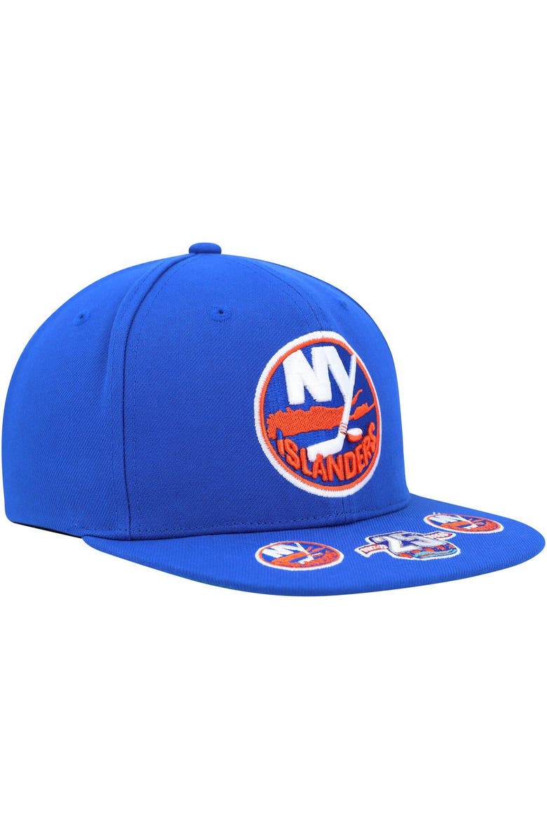 Mitchell & Ness Men's Mitchell & Ness Royal New York Islanders Vintage Hat Trick Snapback Hat, Alternate, color, Royal