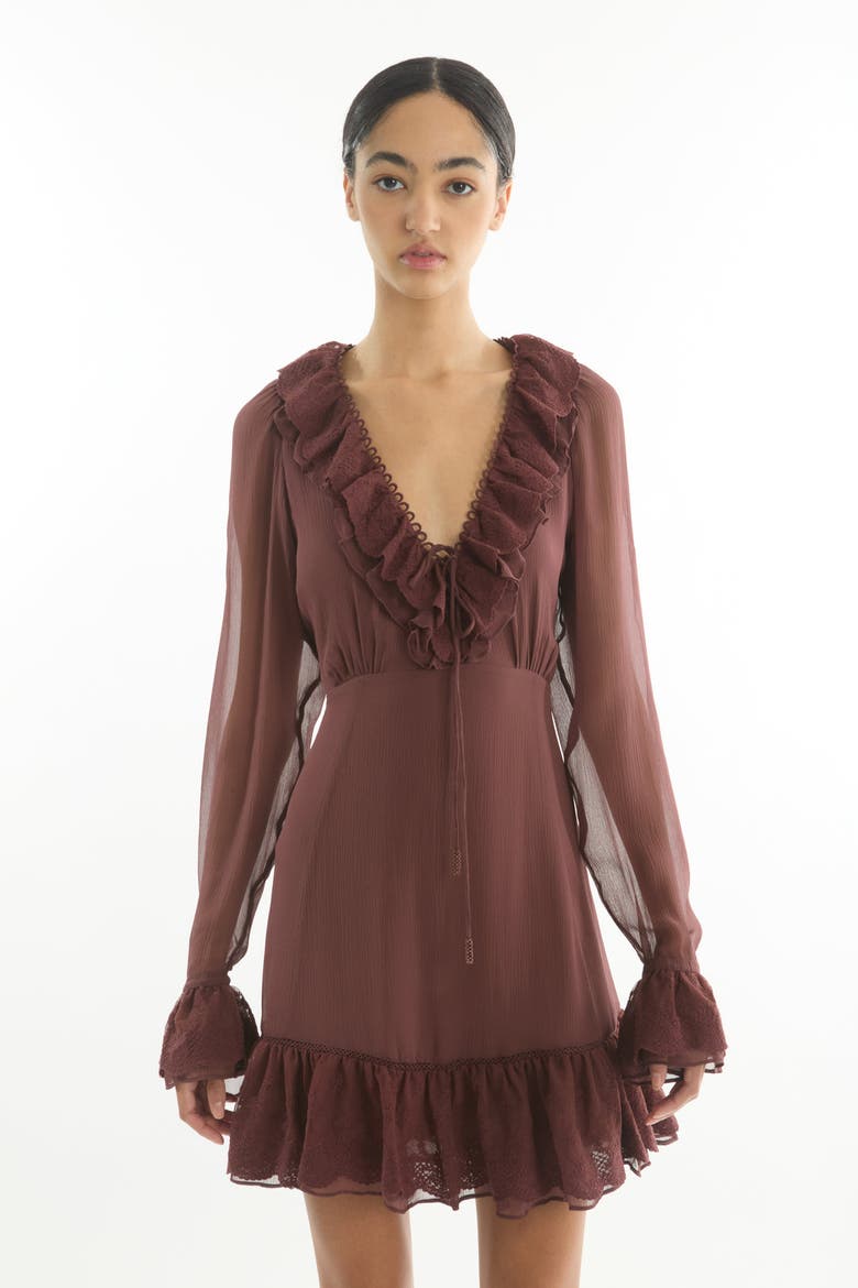 Poet Dress, Alternate, color, Mulberry