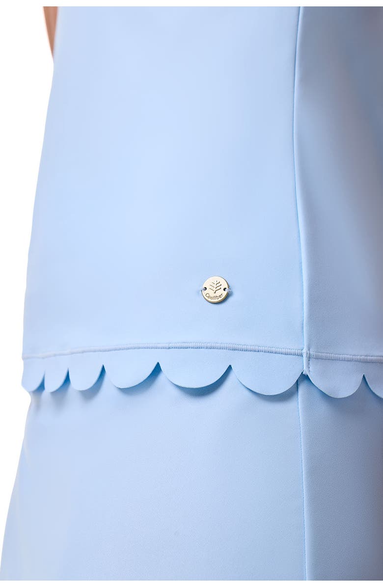 Coolibar Tankini with Scallop Detail - UPF 50+ Sun Protection - Acropora, Alternate, color, Skyride