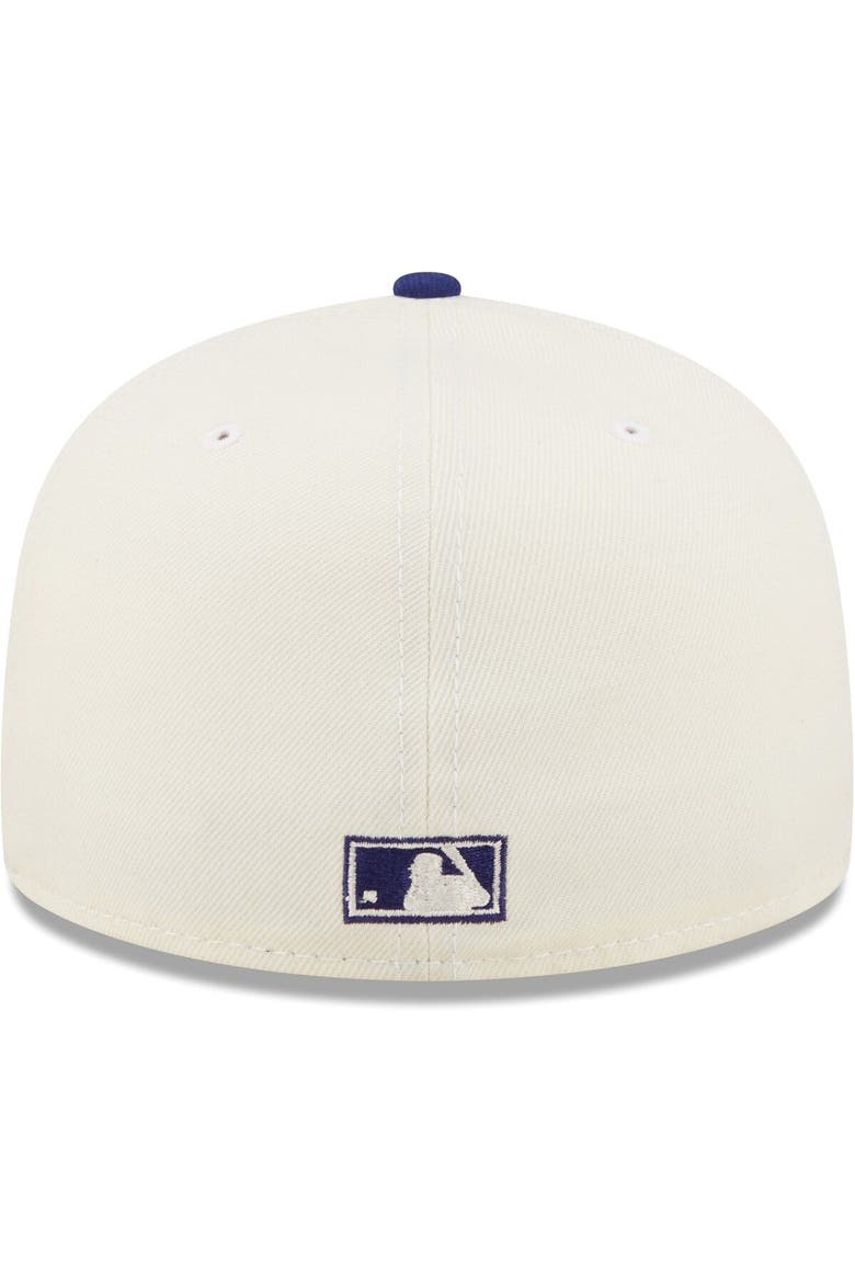 Men's New Era White/Royal Los Angeles Dodgers Cooperstown Collection 1981 World Series Chrome 59FIFTY Fitted Hat, Alternate, color, White