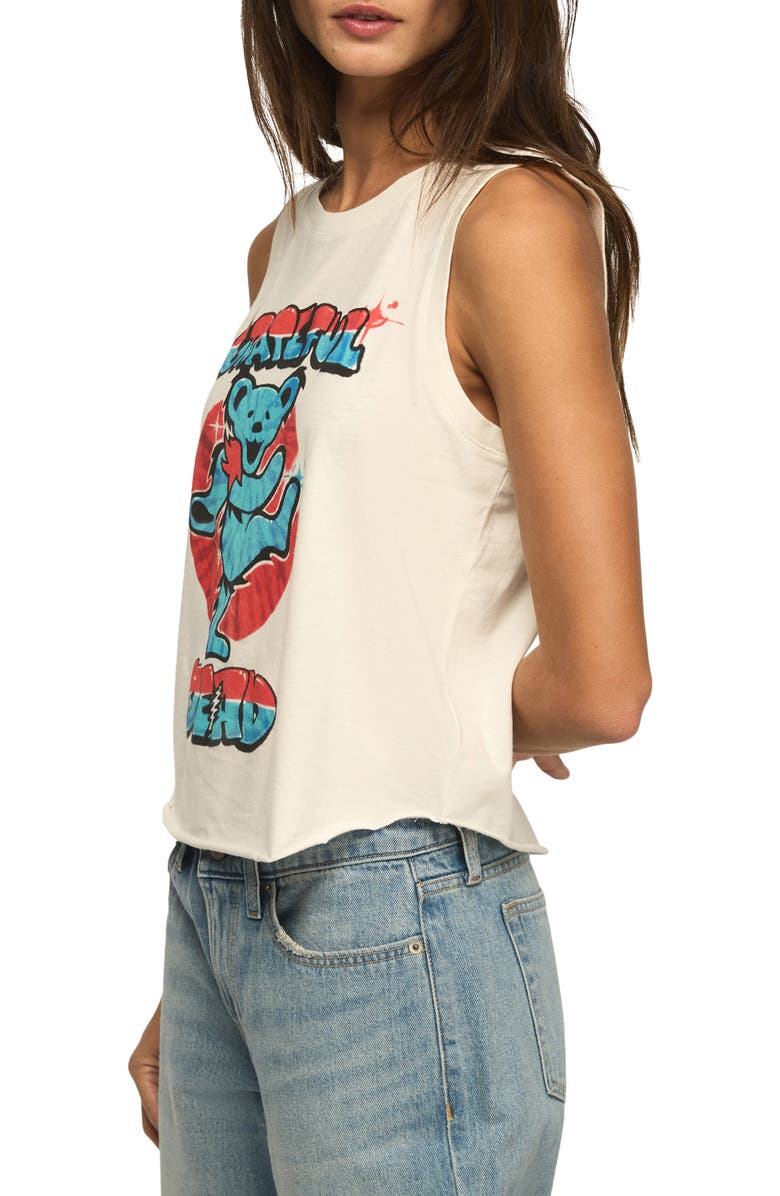 Lucky Brand Grateful Dead Airbrush Muscle T-Shirt, Alternate, color, Bright White