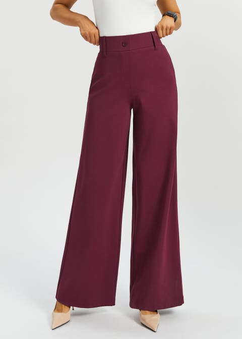 Classic High Waist DPYP Dress Pant Yoga Pants Wide Leg