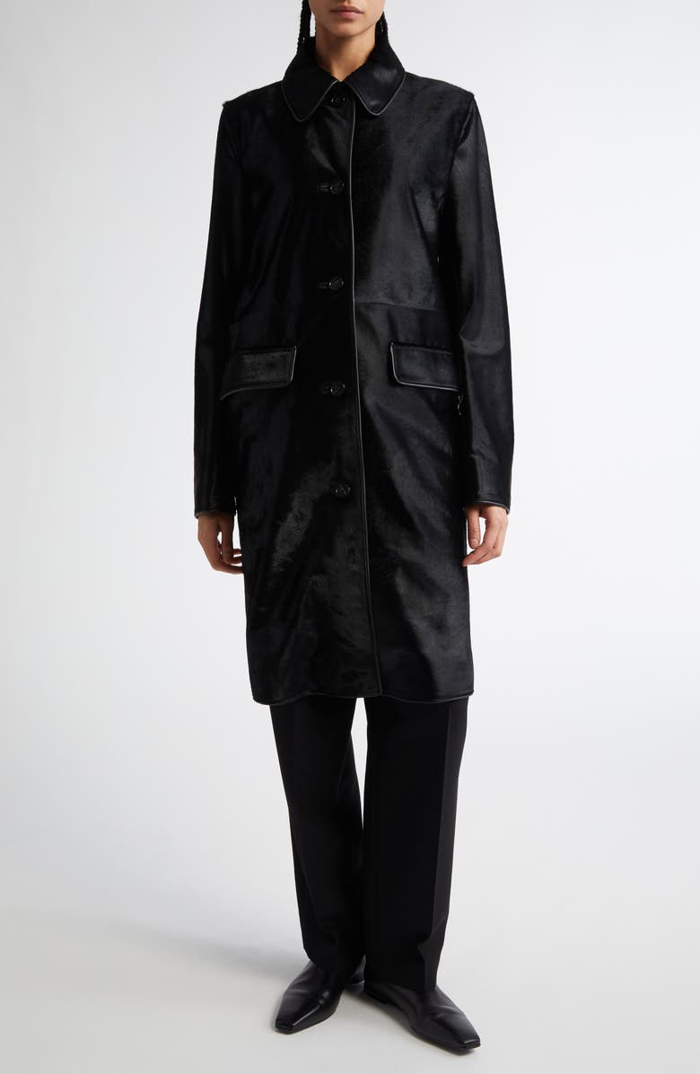 TOTEME Genuine Calf Hair Coat, Alternate, color, 