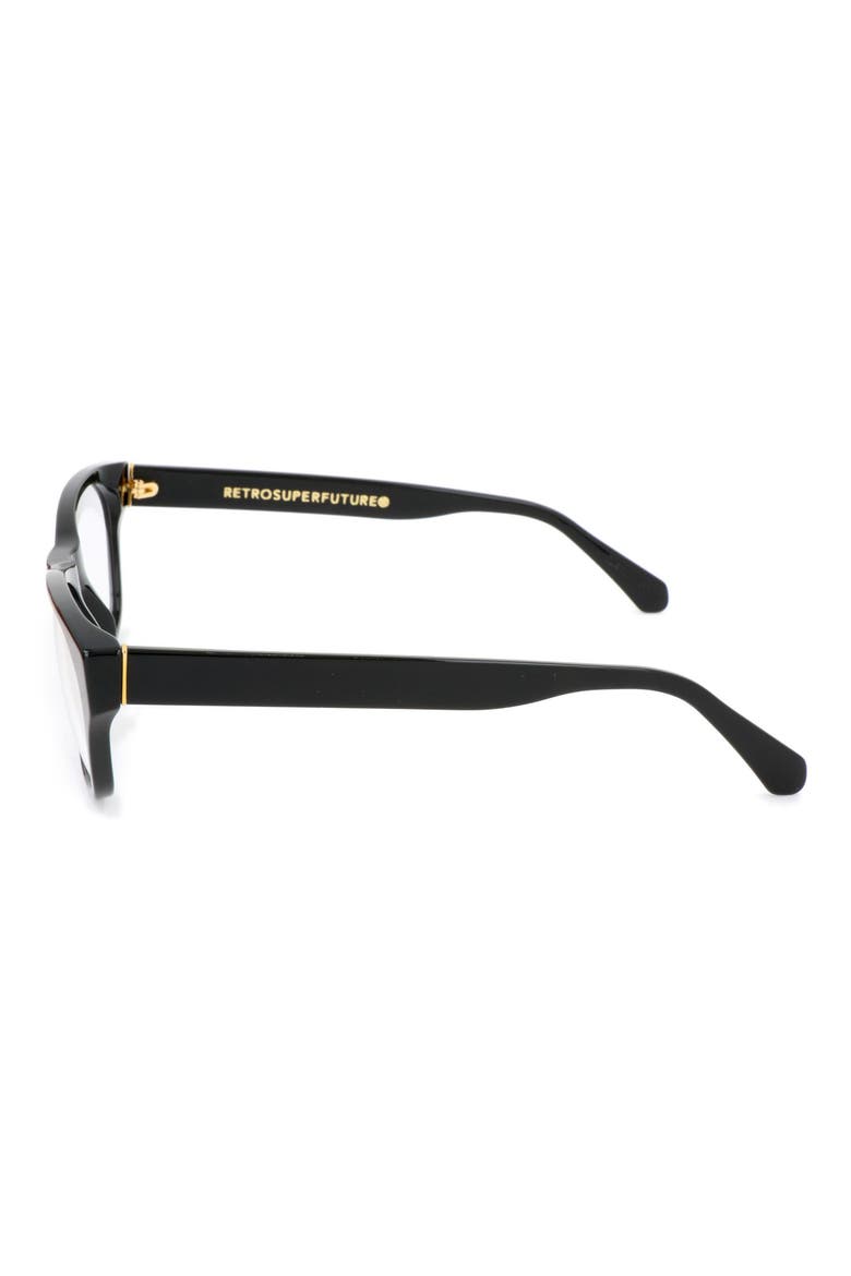 56mm Square Optical Glasses, Alternate, color, BLACK