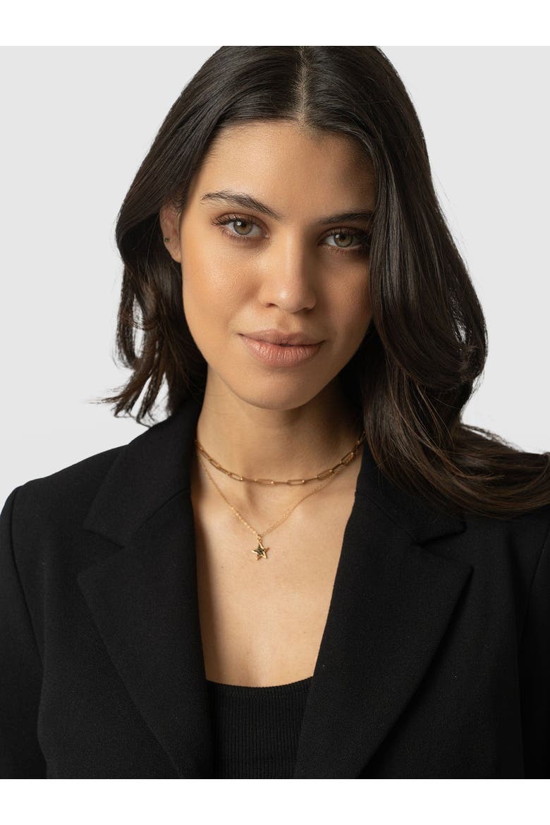 Astrid Cropped Blazer, Alternate, color, Black
