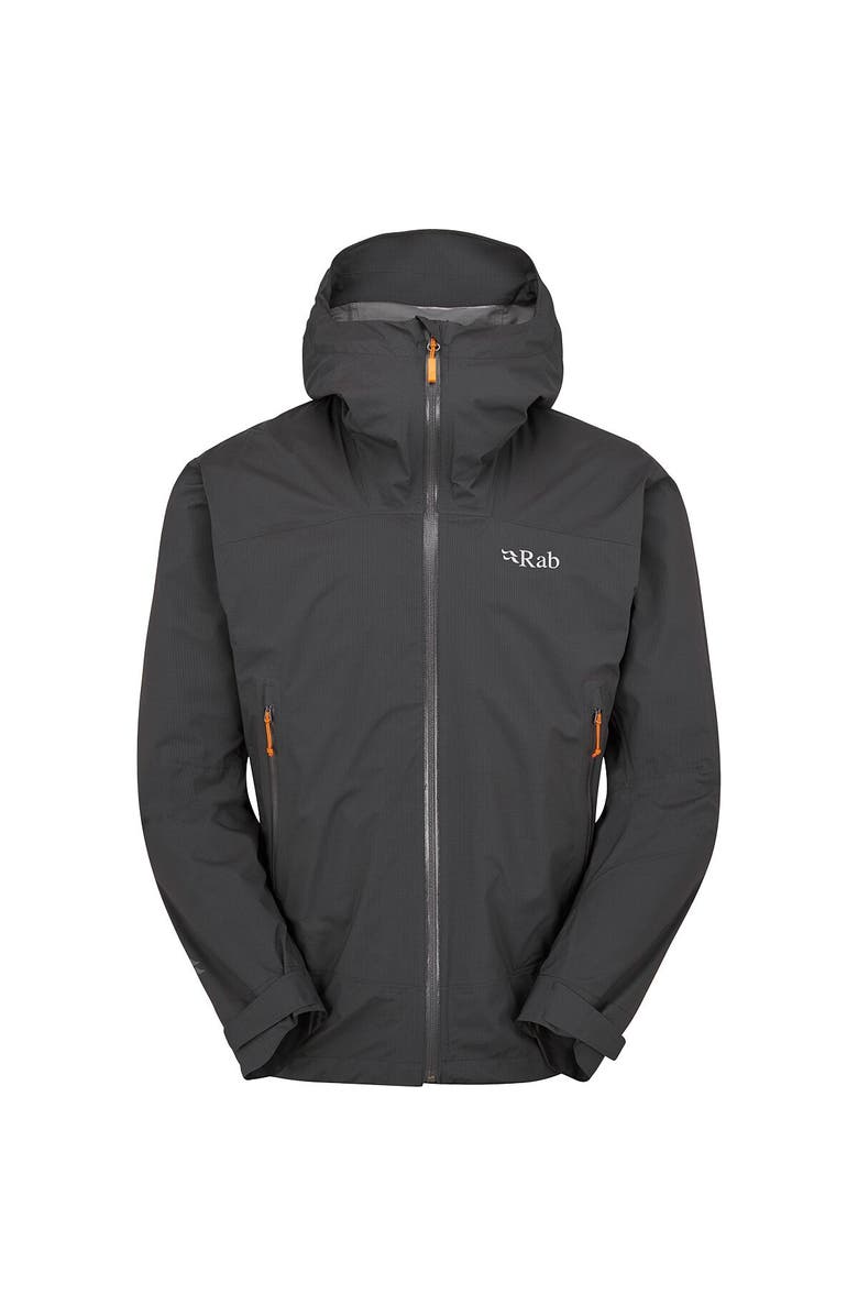 Rab Downpour Light Jacket - Men's, Alternate, color, Anthracite
