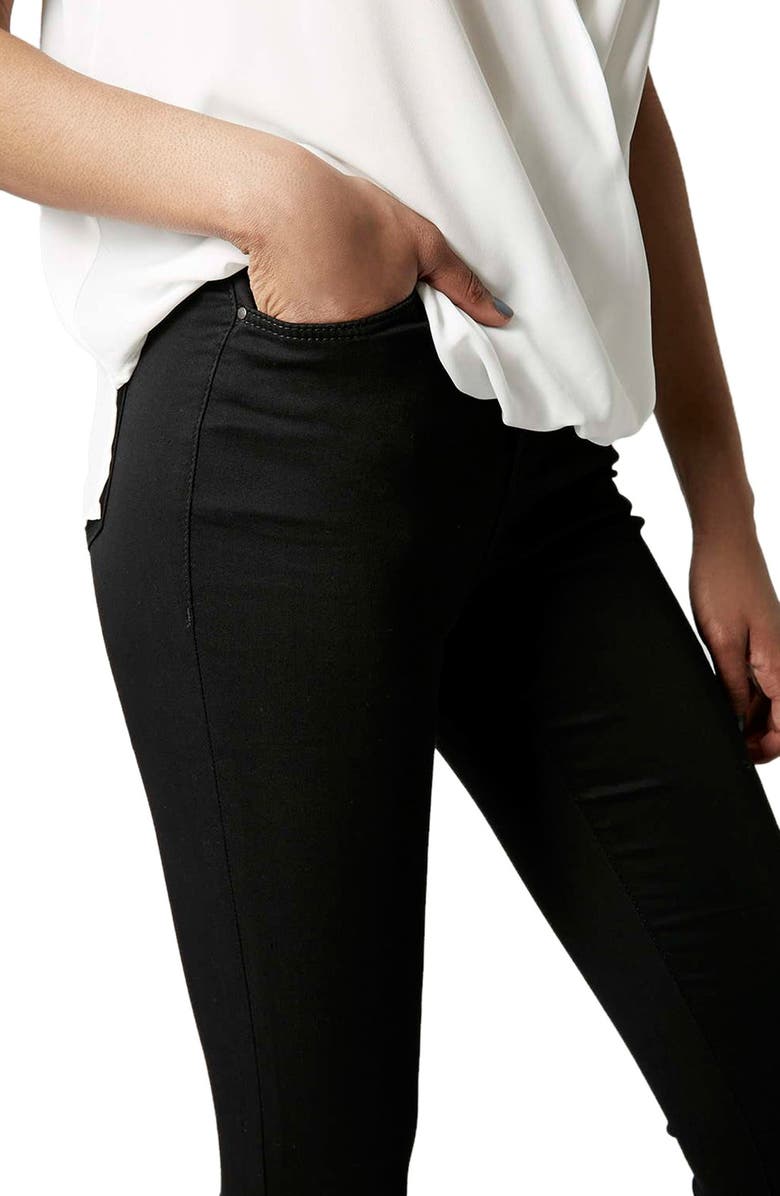 Topshop 'Leigh' High Rise Skinny Jeans, Alternate, color,