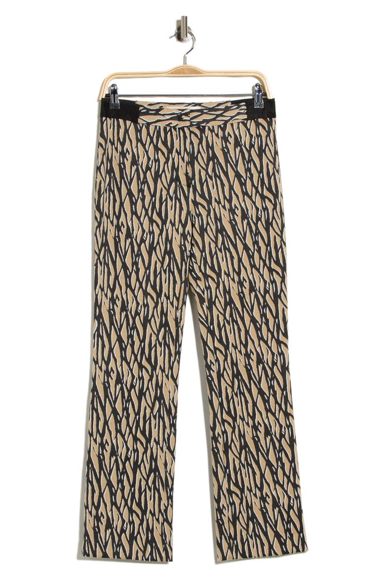Calliope Abstract Print Straight Leg Pants, Main, color, SHADOW TWIG SMALL WARM SAND
