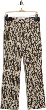 Diane von Furstenberg Calliope Abstract Print Straight Leg Pants