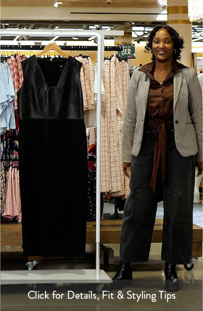 Drumialda Wool & Leather Column Dress, sales video thumbnail