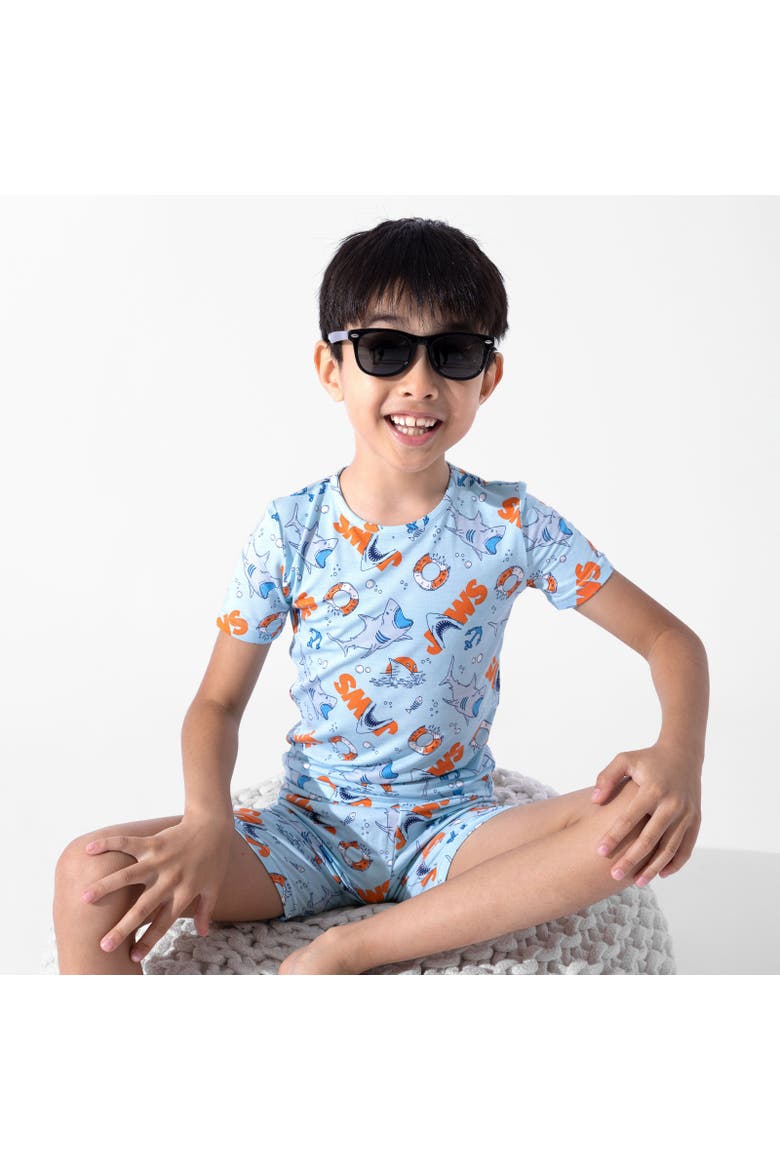 JAWS Kids 2-Piece Short Sleeve & Shorts Pajama Set, Alternate, color, JAWS