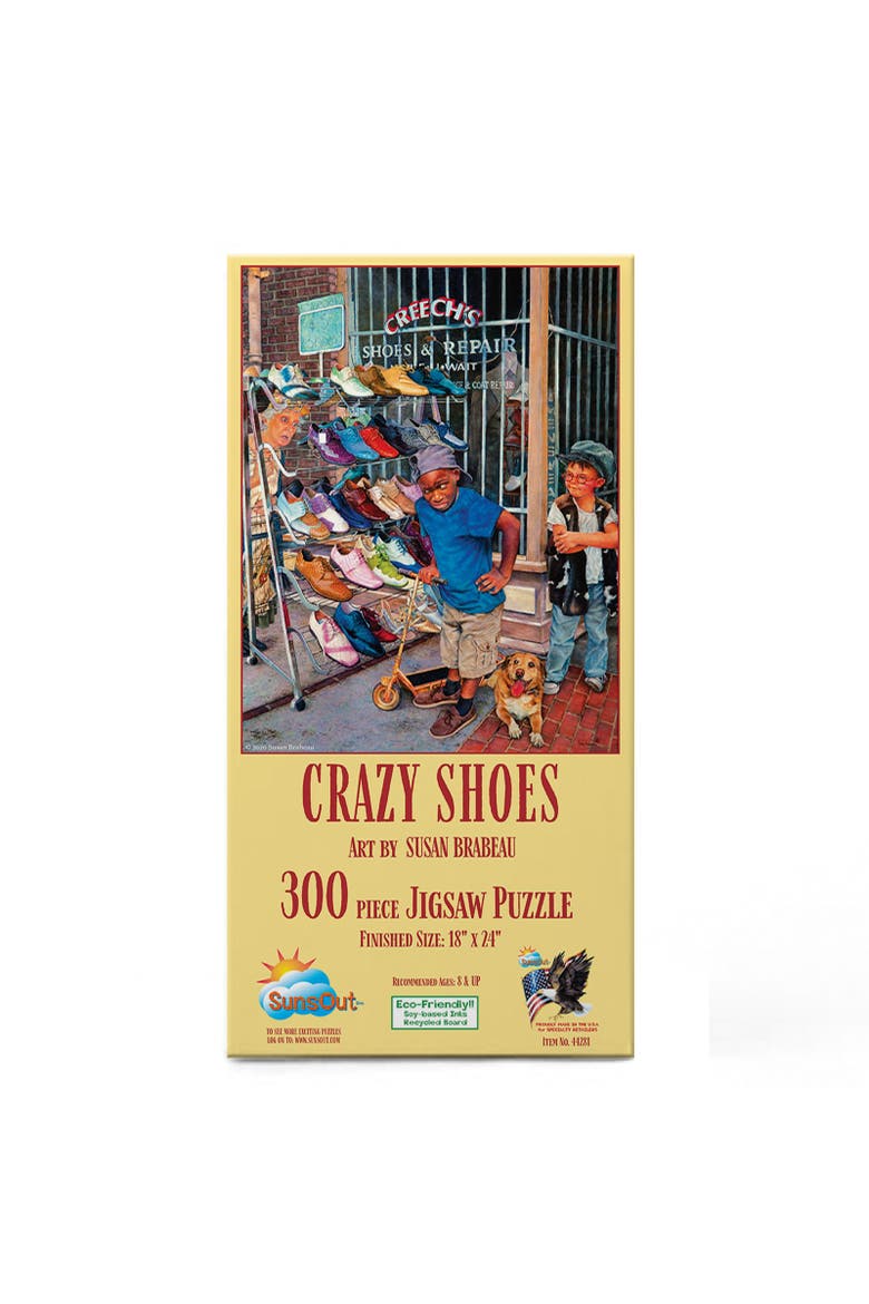 Crzy Shoes 300 piece Jigsaw Puzzle for Adults, Alternate, color, Multicolor