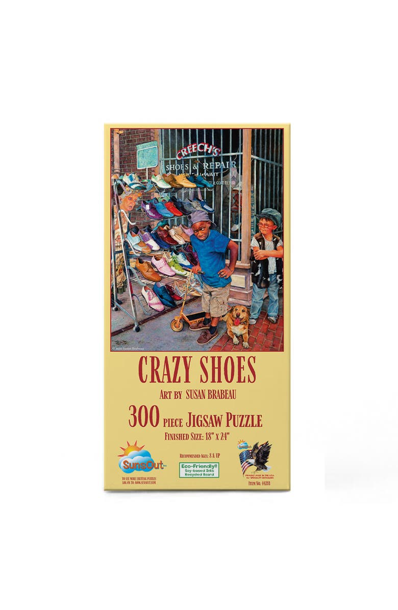 Sunsout Crzy Shoes 300 piece Jigsaw Puzzle for Adults, Alternate, color, Multicolor
