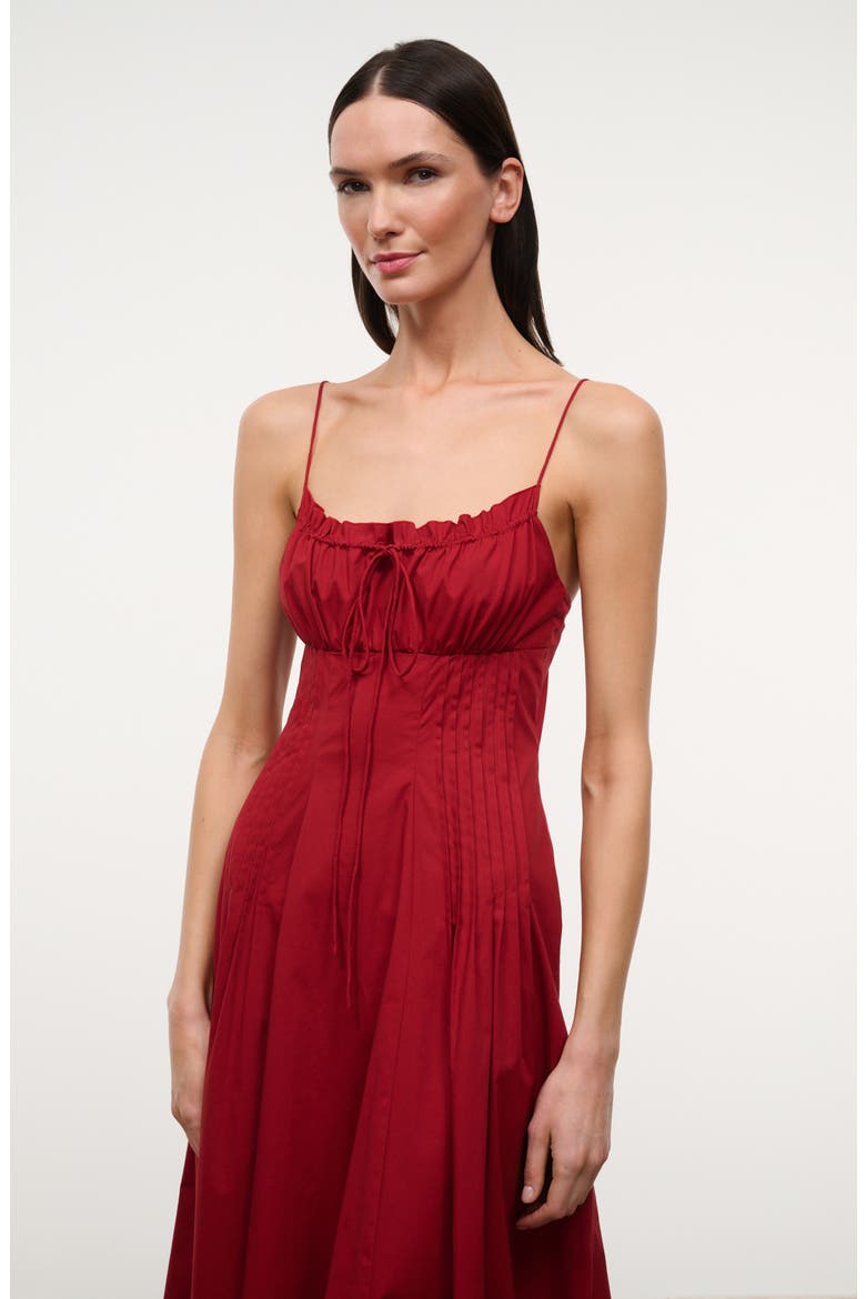Margi Sleeveless Stretch Cotton Maxi Dress, Alternate, color, ROUGE
