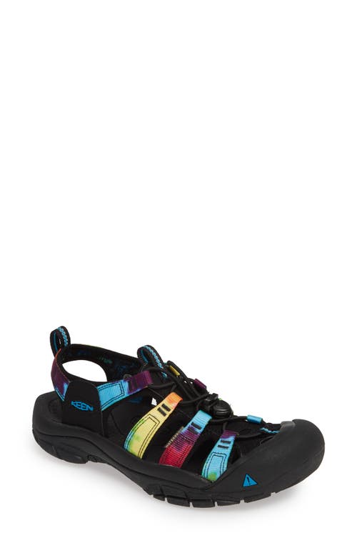 KEEN Newport Retro Water Sandal in Original Tie Dye Fabric 