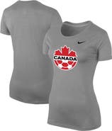 Nike Women's Nike Heather Gray Canada Soccer Legend Performance T-Shirt