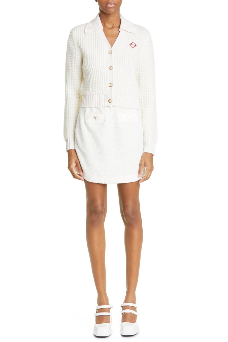 Terry Miniskirt, Alternate, color, OFF-WHITE