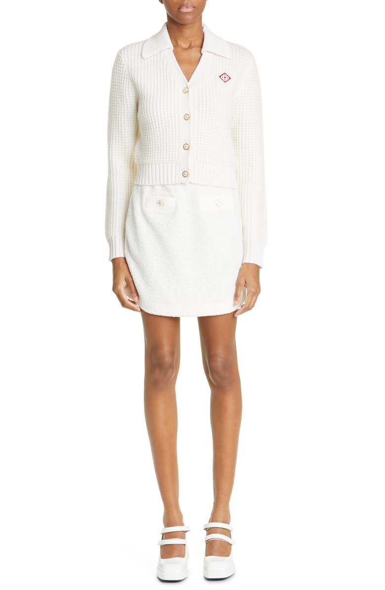 Casablanca Terry Miniskirt, Alternate, color, 