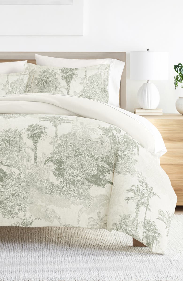 HOMESPUN Pattern Duvet Cover & Sham Set, Alternate, color, Eucalyptus