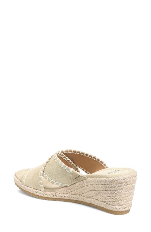 Söfft Indie Espadrille Platform Wedge Slide Sandal In Lenox Tan