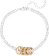 NORDSTROM RACK Cubic Zirconia Rondelle Tennis Bracelet
