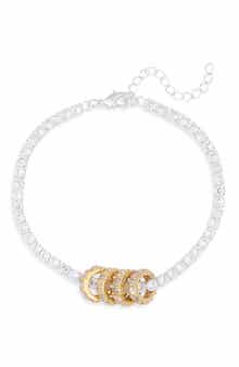 NORDSTROM RACK Cubic Zirconia Rondelle Tennis Bracelet