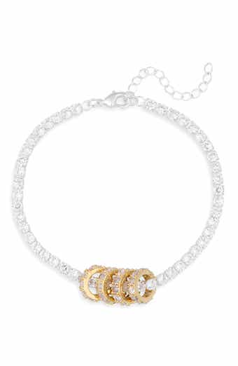 NORDSTROM RACK Cubic Zirconia Rondelle Tennis Bracelet