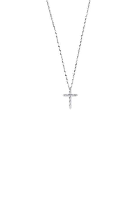 Diamond Cross Pendant Necklace