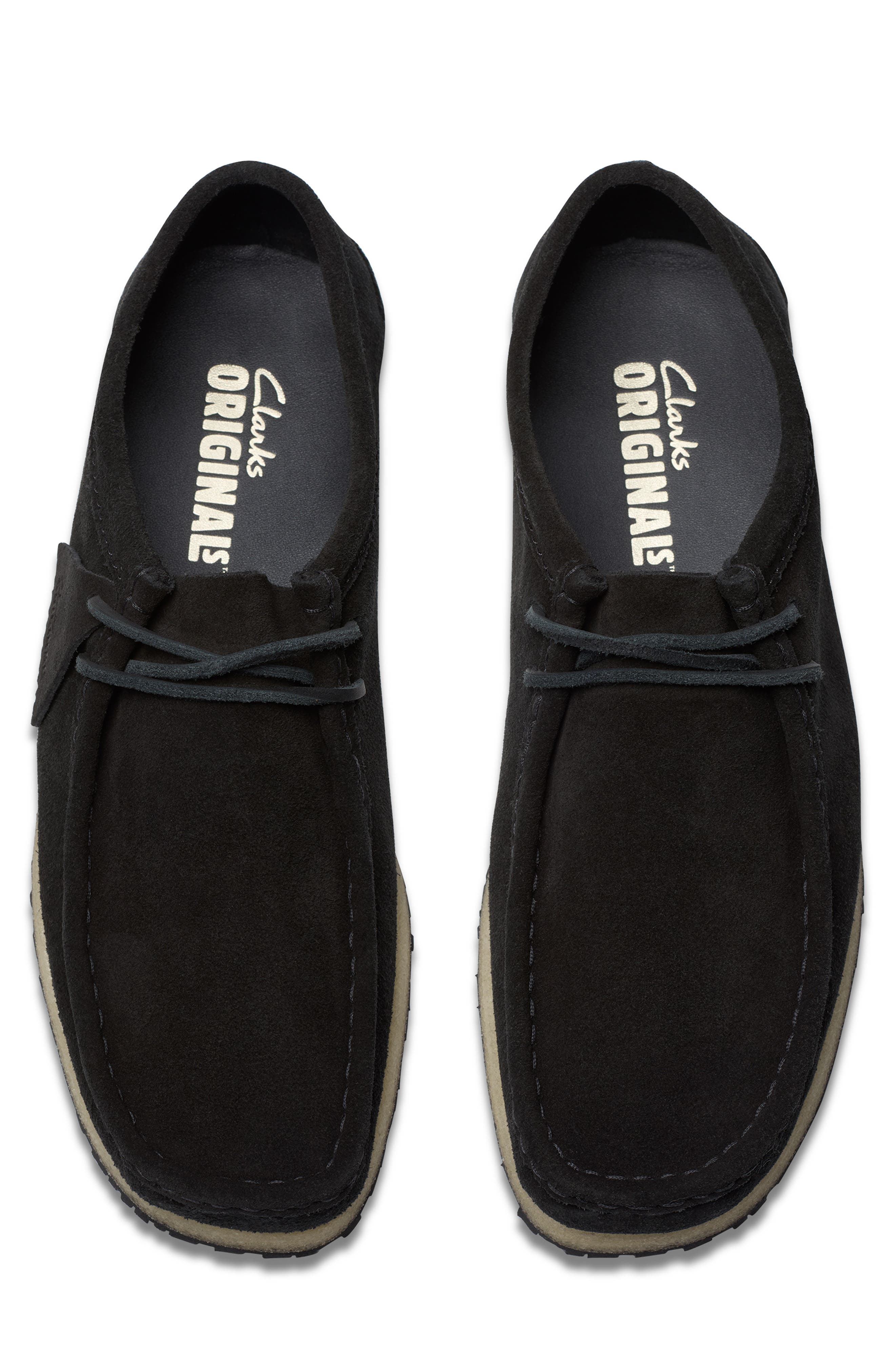 Clarks<sup>®</sup> Godney Boat Shoe, Alternate, color, Black Sde