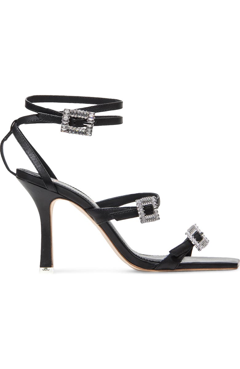 BLACK SUEDE STUDIO Livia Buckle Strap Sandal, Alternate, color,