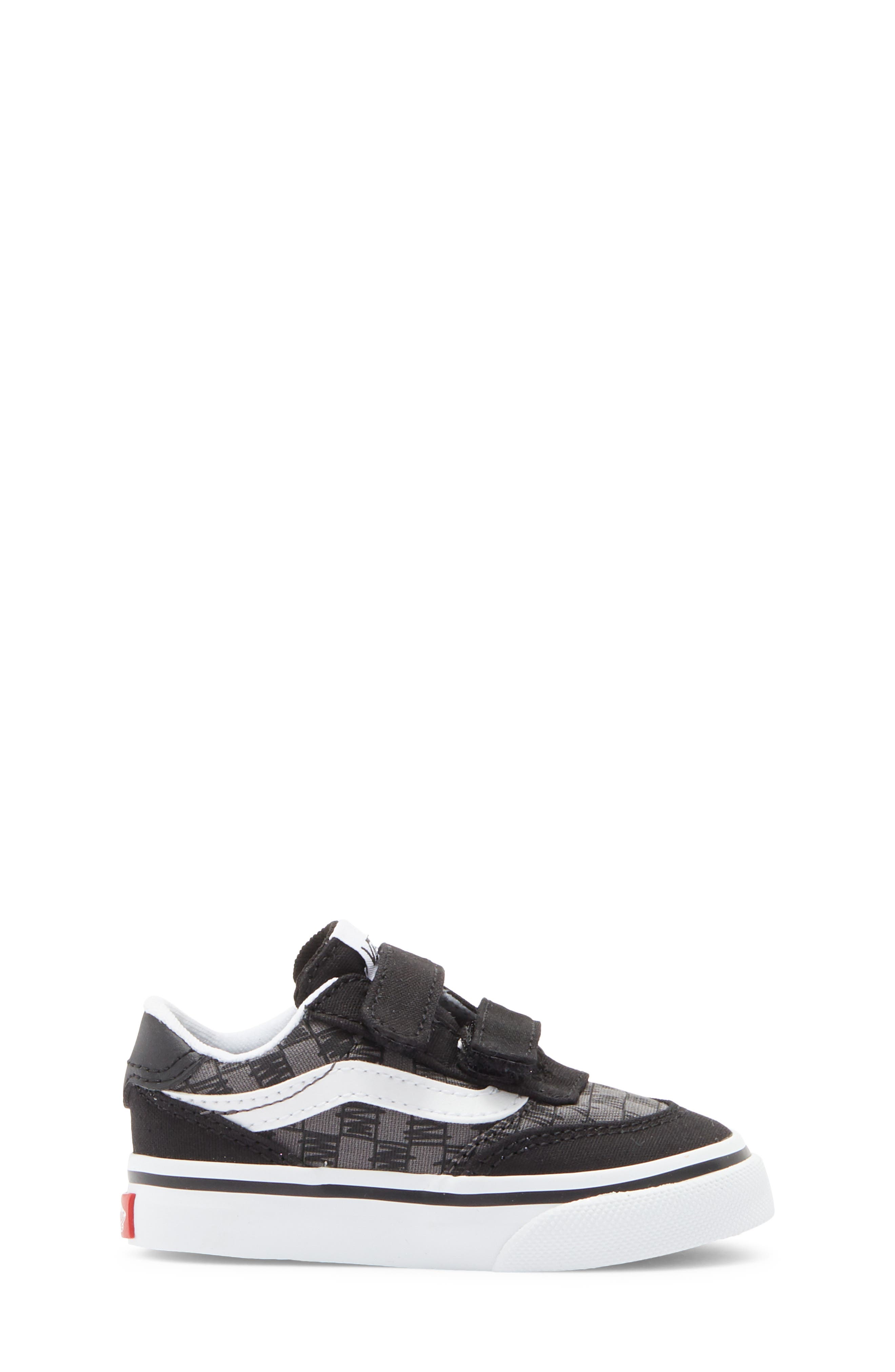 Vans Kids' Brooklyn Sneaker, Alternate, color, Scribble Check Black