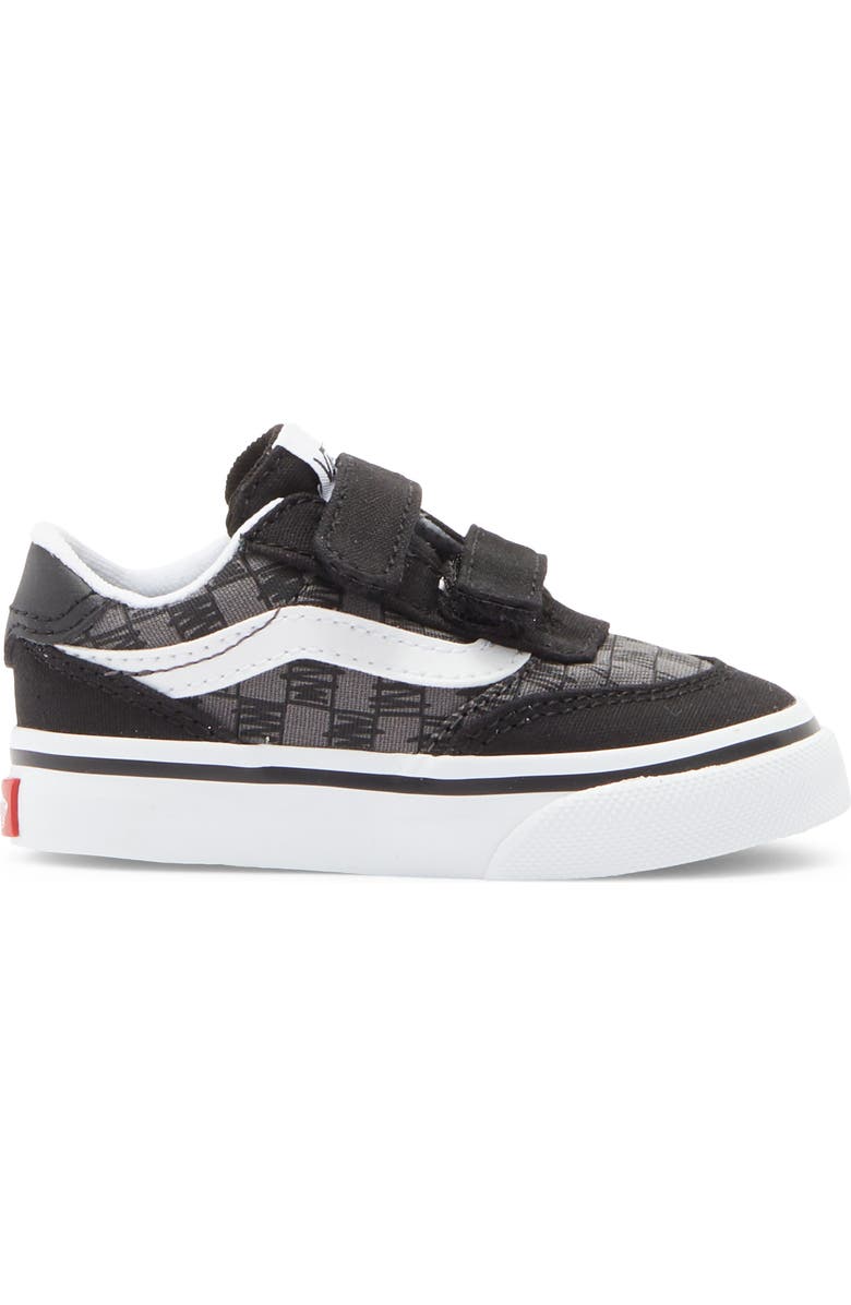Vans Kids' Brooklyn Sneaker, Alternate, color, Scribble Check Black