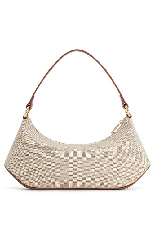 Jw Pei Lily Canvas Shoulder Bag In Brown