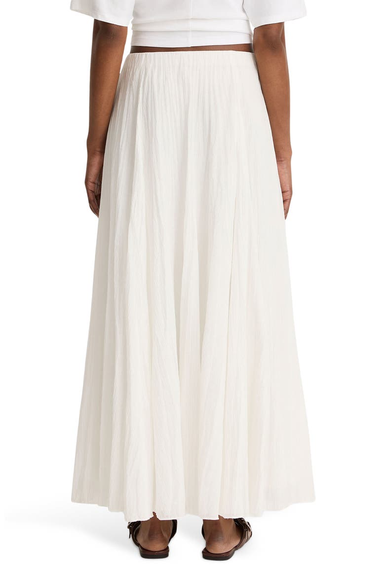 Crinkled Maxi Skirt, Alternate, color, OFF WHITE