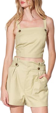 Walter Baker Maven Twill Crop Top
