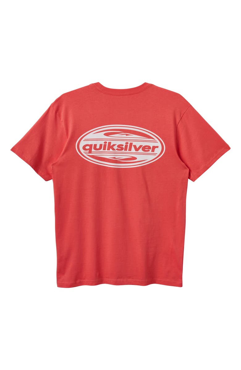 Quiksilver Boarding Cotton Graphic T-Shirt, Alternate, color, Coral