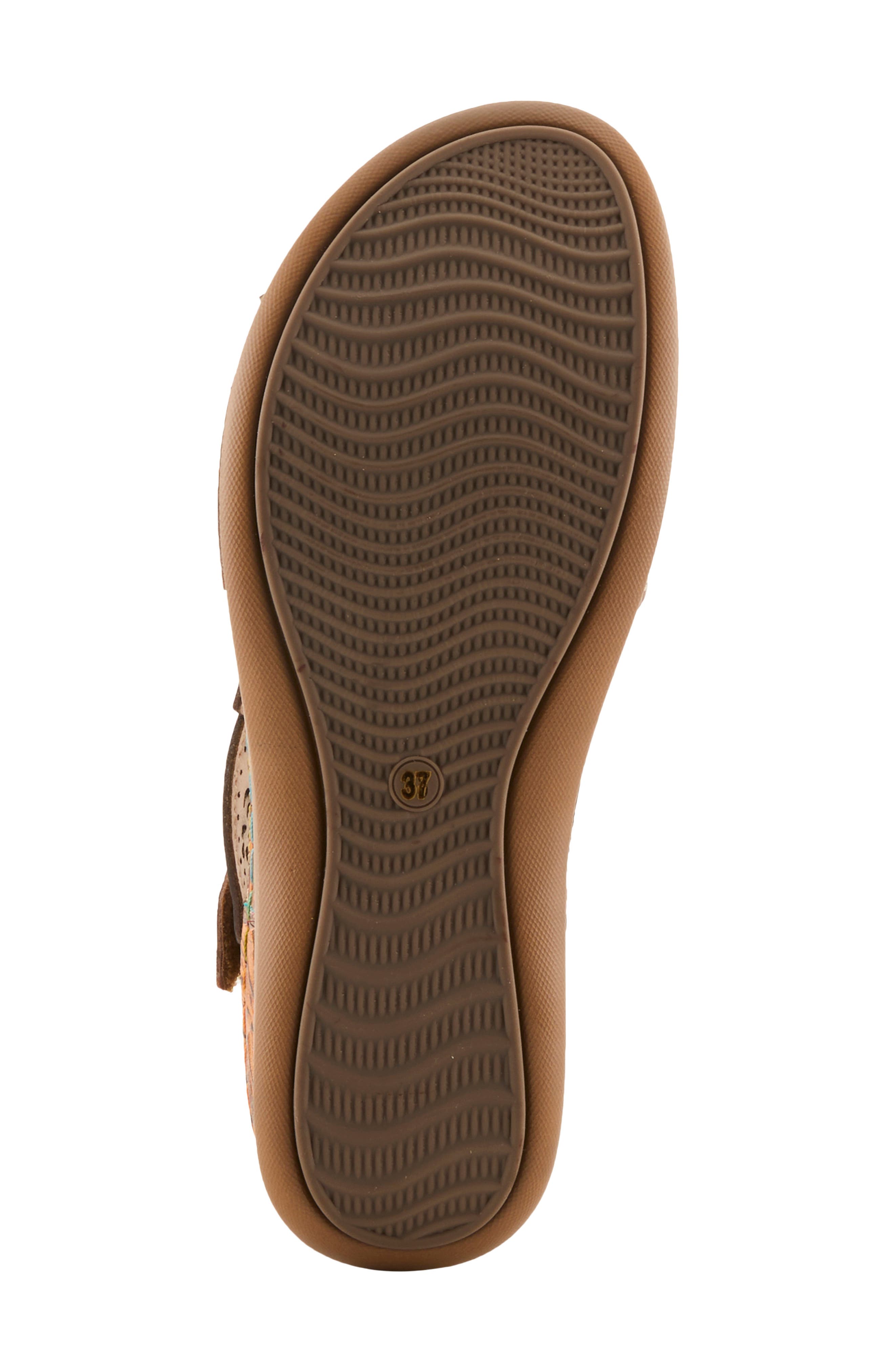 L'Artiste by Spring Step Script Sandal, Alternate, color, Tan Multi