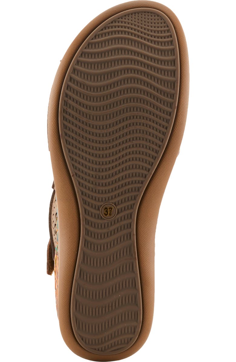 L'Artiste by Spring Step Script Sandal, Alternate, color, Tan Multi