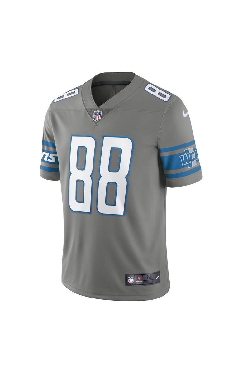 Nike Men's Nike T.J. Hockenson Steel Detroit Lions Vapor Limited Jersey, Alternate, color,