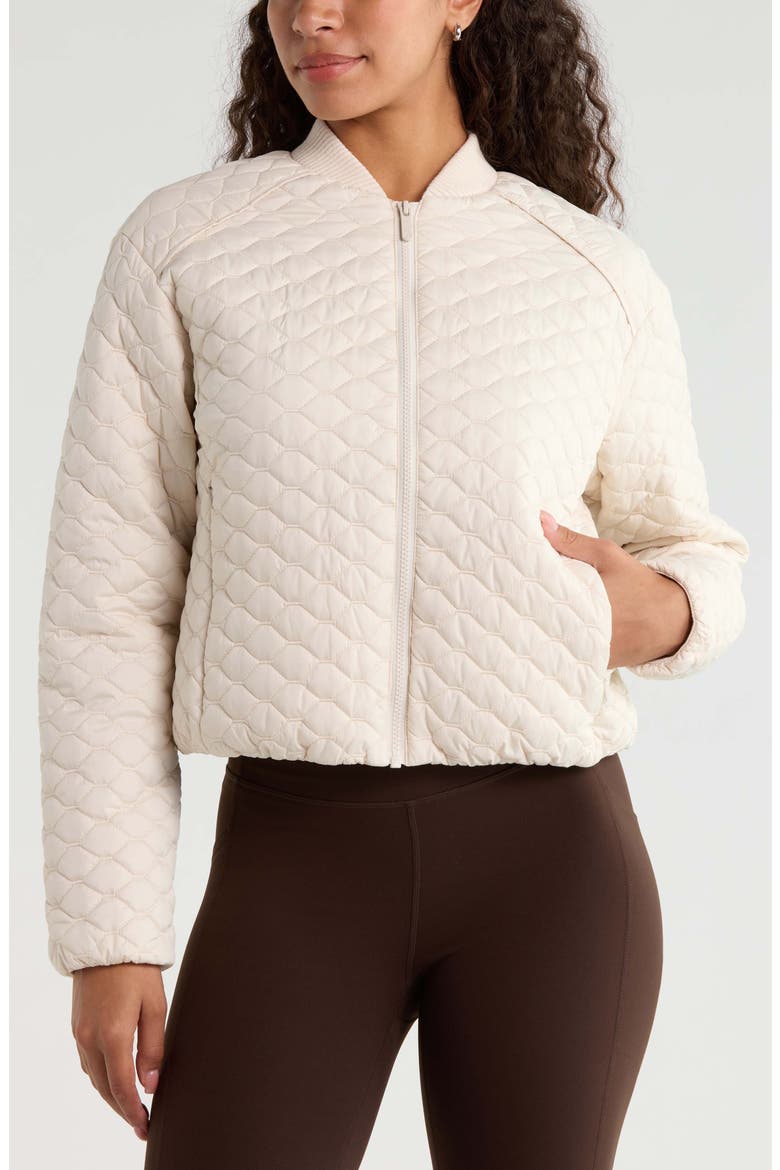 Ember Quilted Jacket, Alternate, color, IVORY BIRCH