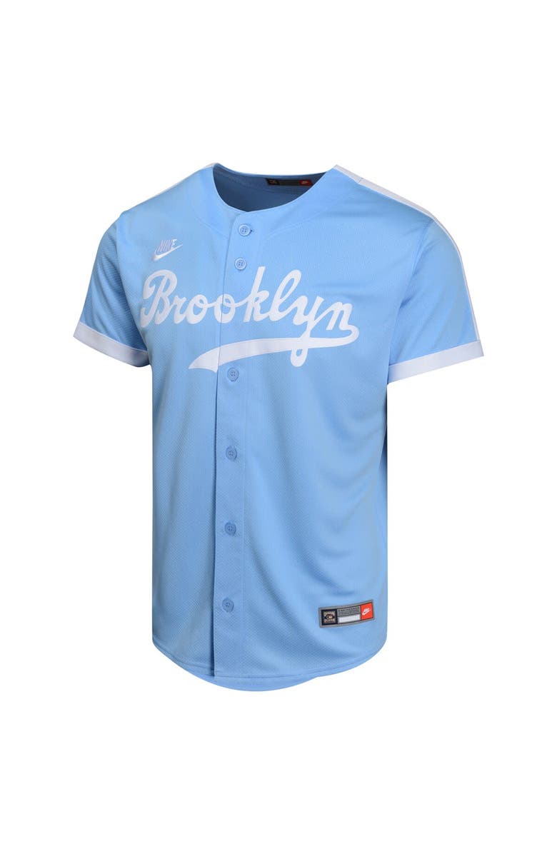 Nike Youth Nike Jackie Robinson Light Blue Brooklyn Dodgers Cooperstown Collection Limited Player Jersey, Alternate, color, 