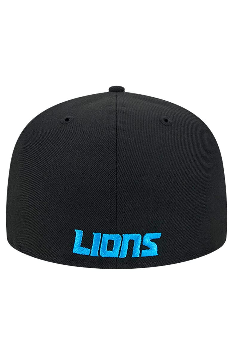 New Era Men's New Era Black Detroit Lions Flawless 59FIFTY Fitted Hat, Alternate, color, 