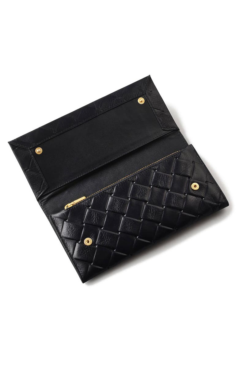 Radley Weaver Lane Large Flapover Wallet, Alternate, color, Black