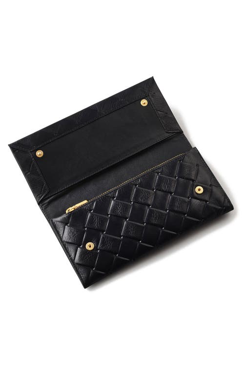 Radley Weaver Lane Large Flapover Wallet In Black