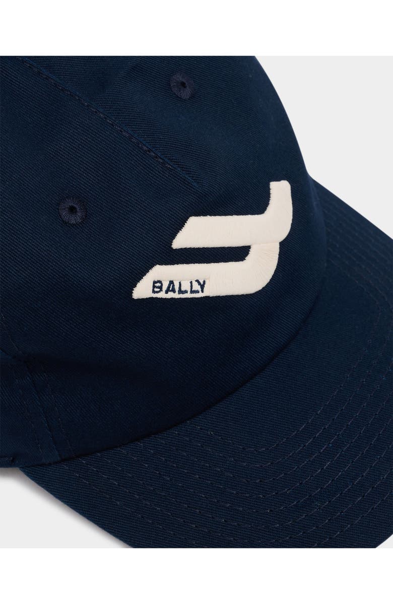 Bally Baseball Hat in Cotton With a B-Wing Patch, Alternate, color,