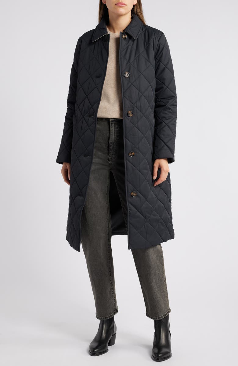 Barbour Cordelia Quilted Longline Jacket, Alternate, color,
